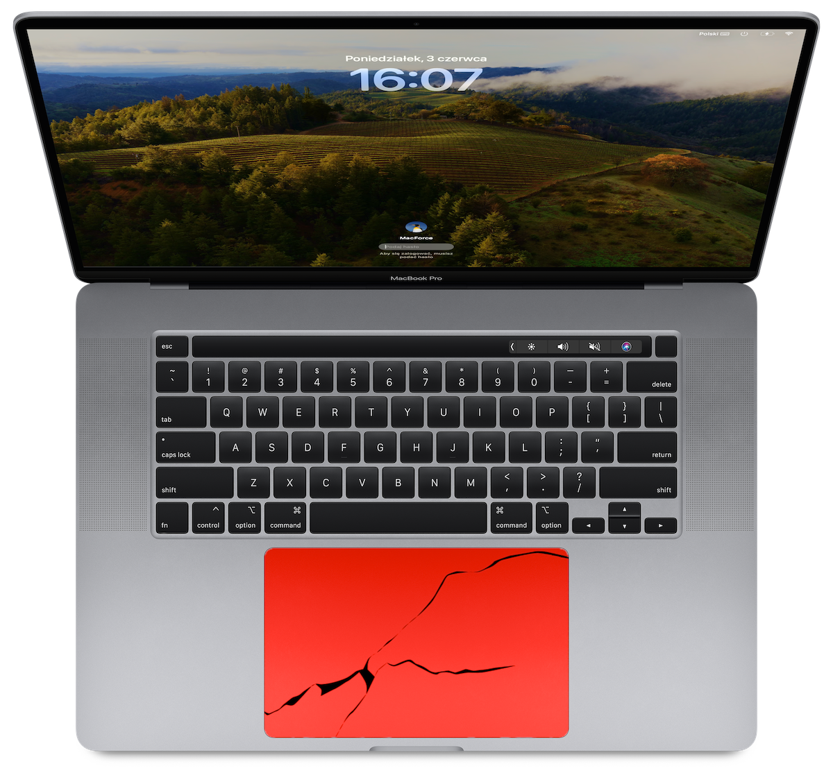 trackpad trackpad Nie działa klawiatura w MacBooku