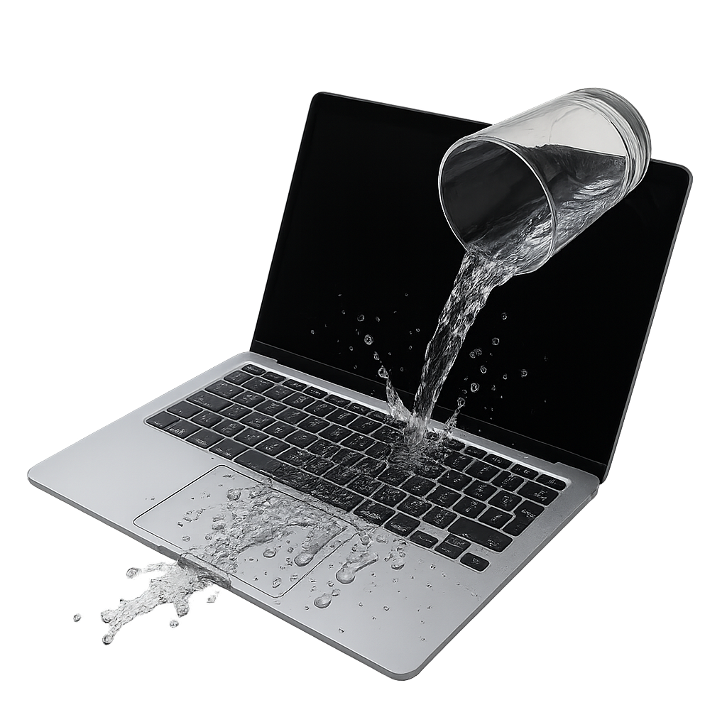MBA M1 zalanie 1 Zalany MacBook Pro M1 A2338