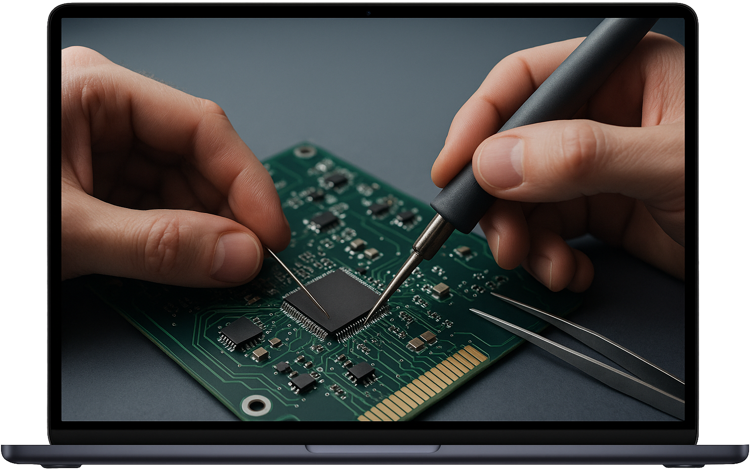 Naprawa płyty głównej Apple MacBook