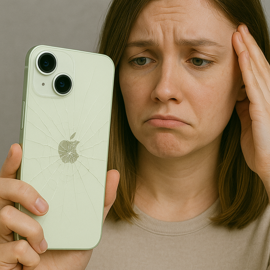 iPhone tyl4 Wymiana pękniętej tylnej szybki iPhone 14, 15, 16